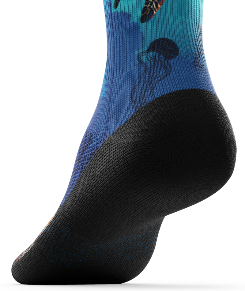 Oceanic Sanctuary Athletic Crew Socks