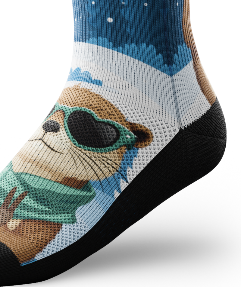 Otterly in Love Athletic Crew Socks