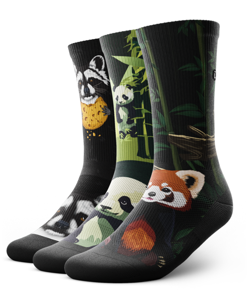 Pandaz Crew Socks 3-Pack