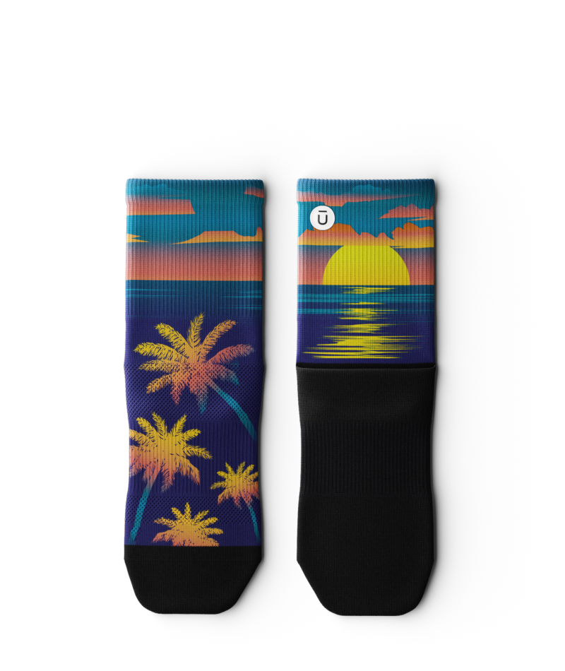 Paradise Athletic Quarter Socks