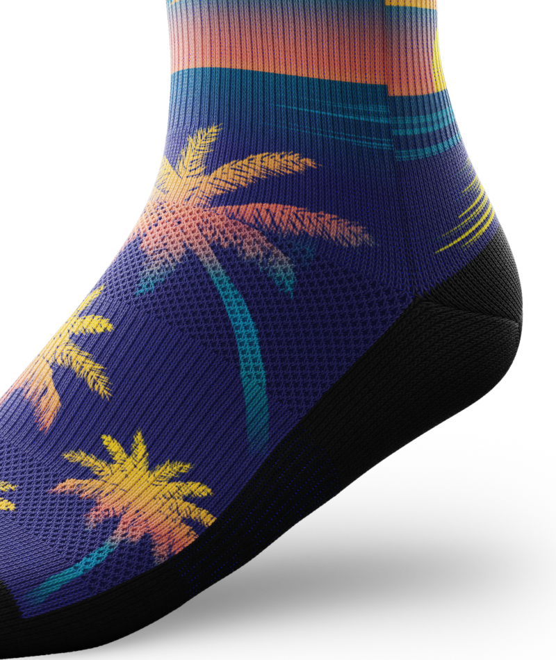 Paradise Athletic Quarter Socks