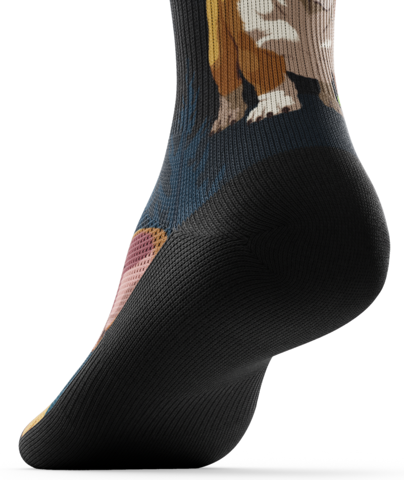 Paws Malone Athletic Crew Socks