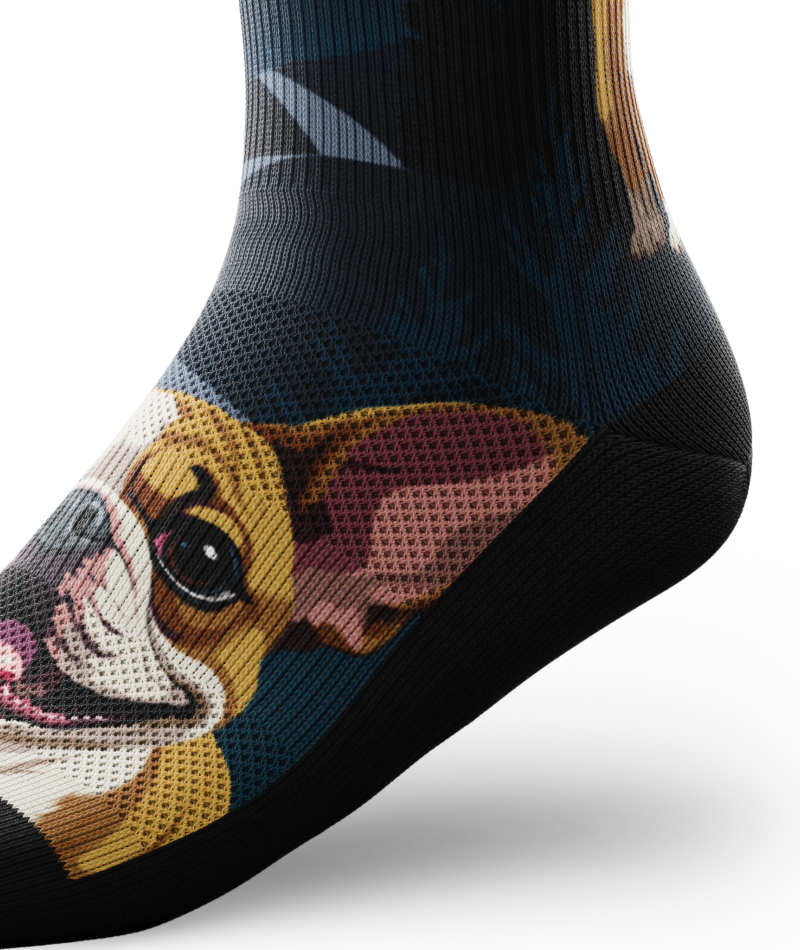 Paws Malone Athletic Crew Socks