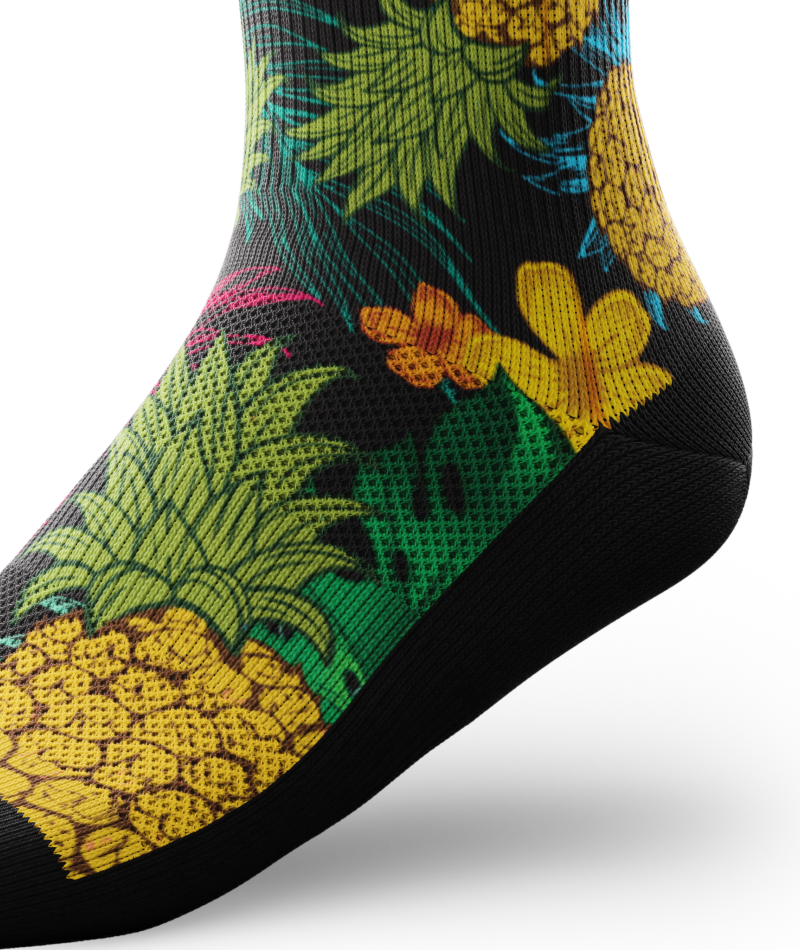 Pineapple Punch Athletic Crew Socks