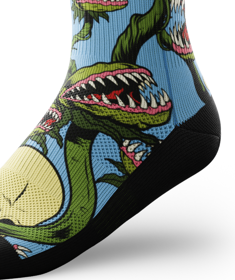 Plants Gone Wild Athletic Crew Socks
