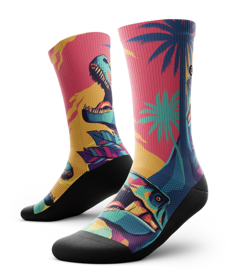 Chaussettes d'équipage athlétiques préhistoriques