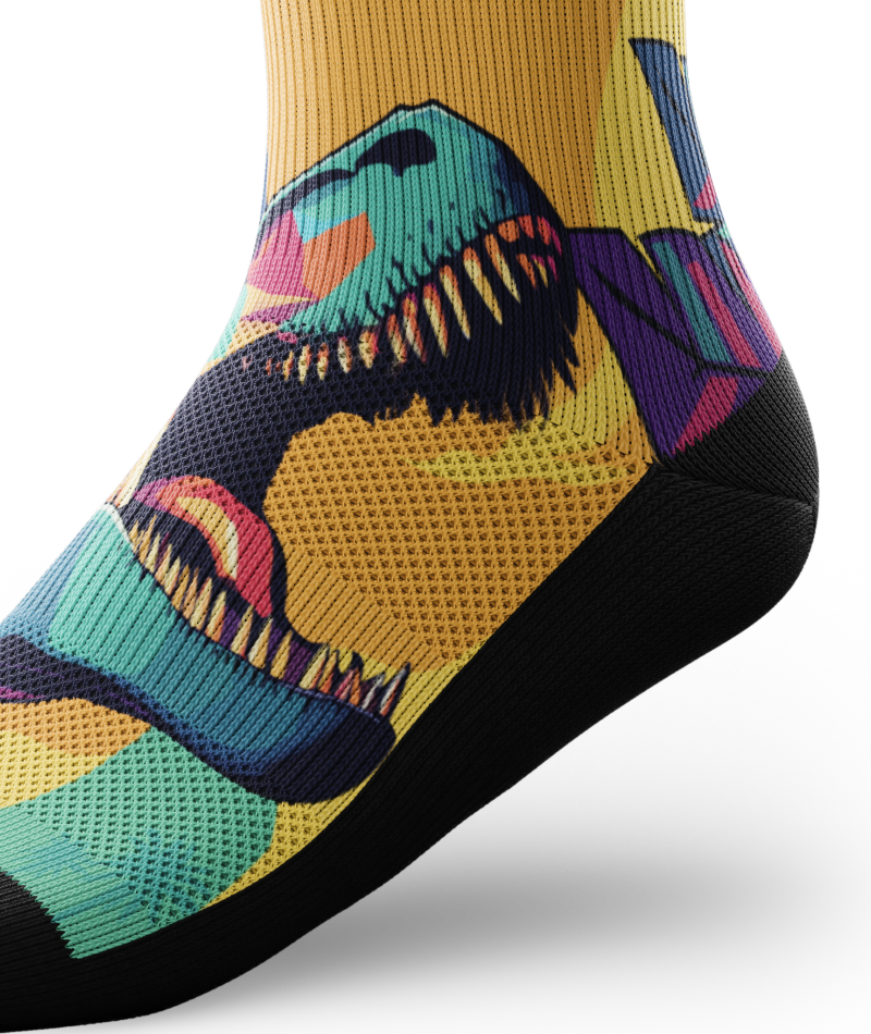 Chaussettes de compression montantes athlétiques préhistoriques