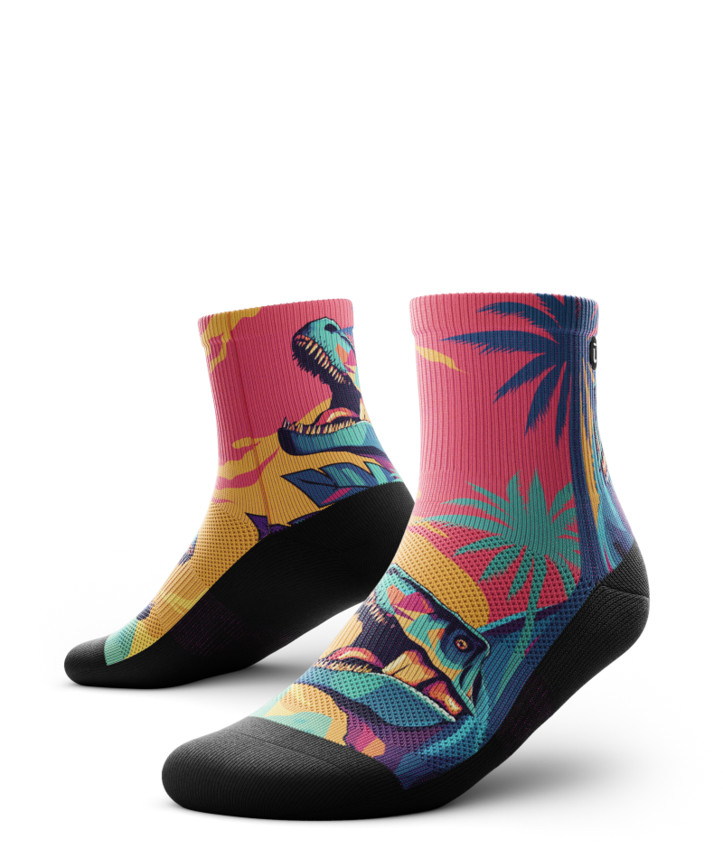 Prehistoric Athletic Quarter Socks