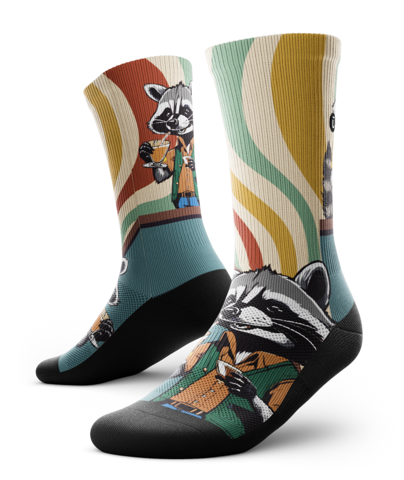 Racuccino Athletic Crew Socks
