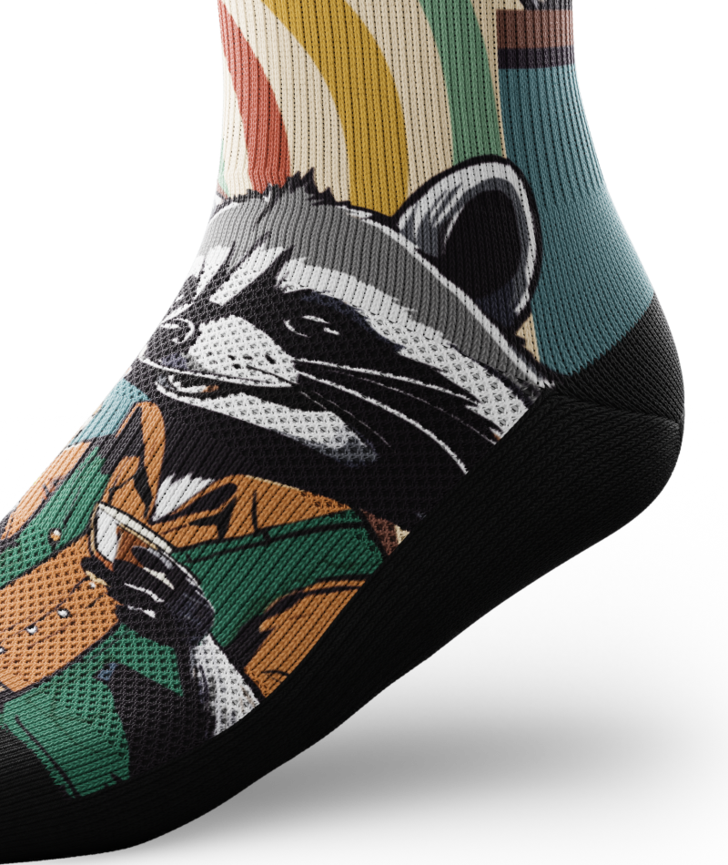 Racuccino Athletic Crew Socks