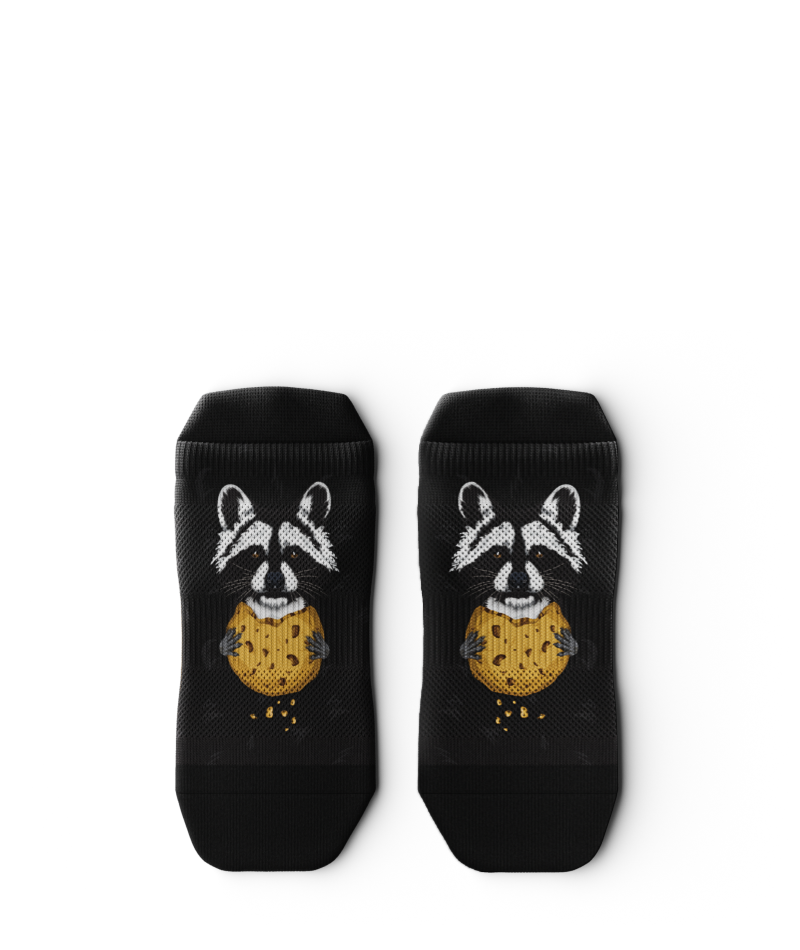 Rad Raccoon Athletic Ankle Socks