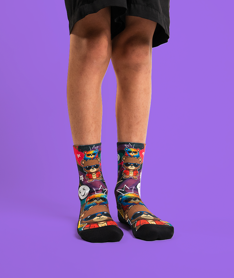 Rapstar Youth Crew Socks