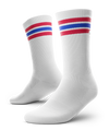 Chaussettes d'équipage athlétiques rétro classiques