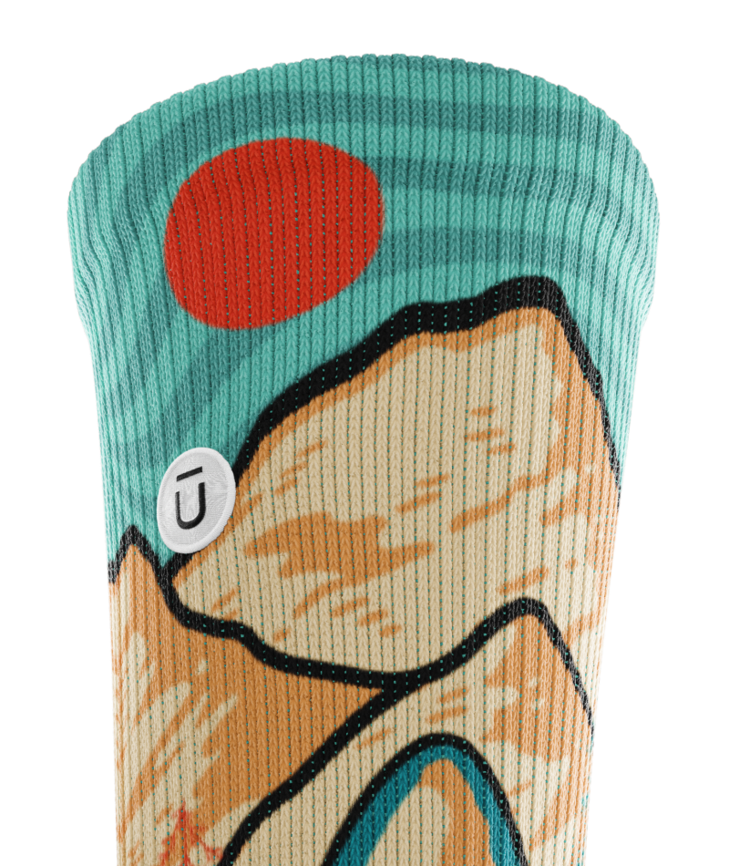 Retro Jaws Athletic Crew Socks
