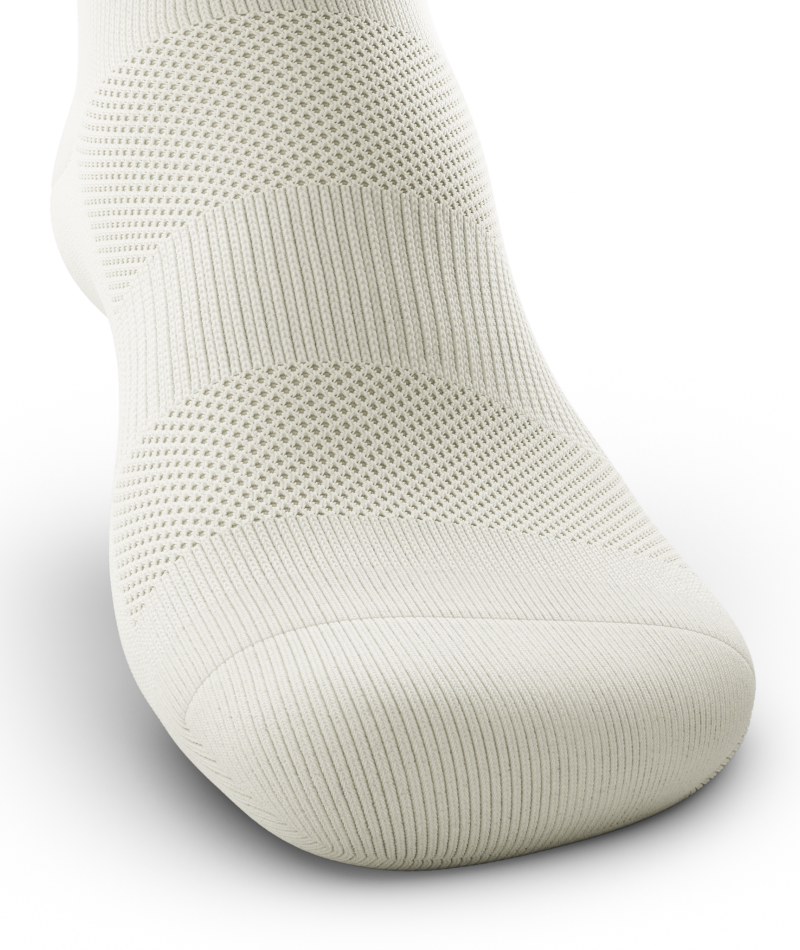 Retro Off-White Athletic Quarter Socks