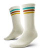 Retro Off White Crew Socks