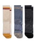 Roam Merino Wool Midweight Crew Socks 3-Pack