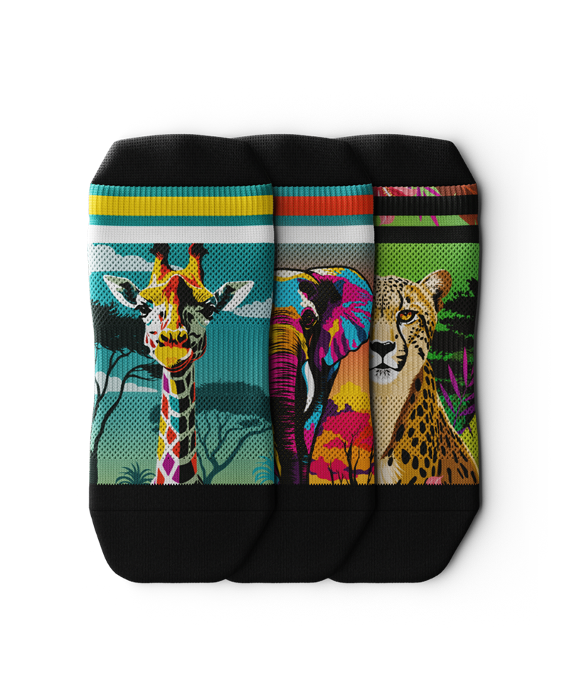 Safari Ankle Sock 3-Pack