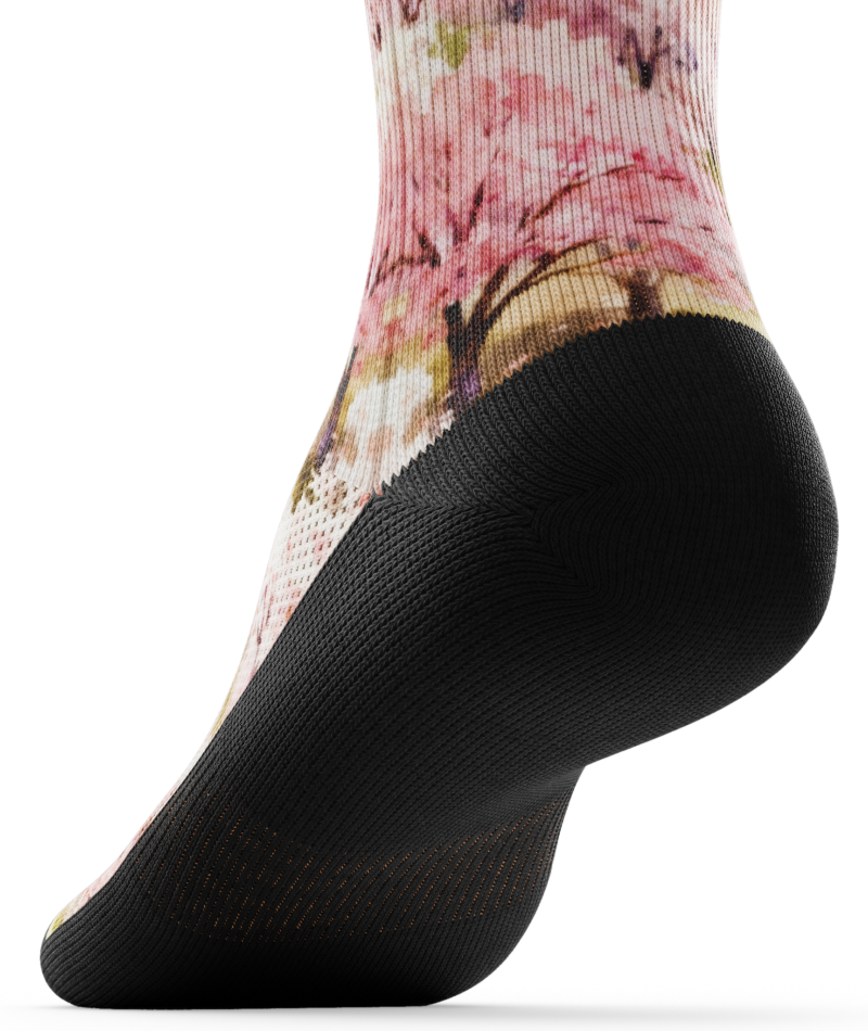 Sakura Athletic Crew Socks
