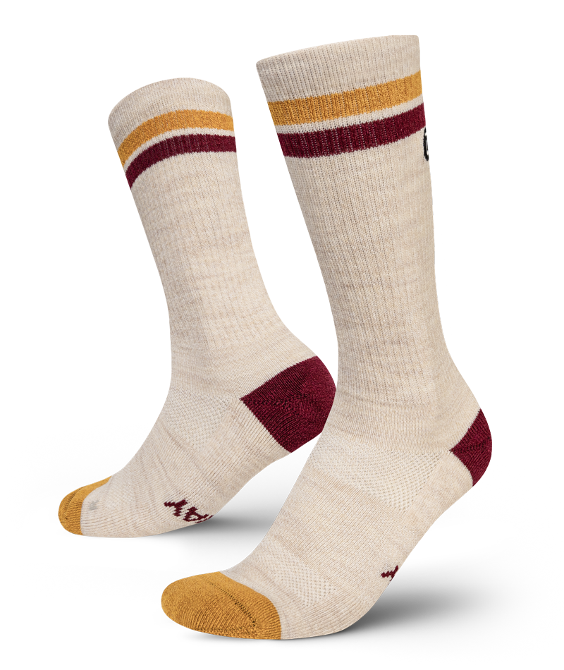Sand Merino Wool Midweight Crew Socks