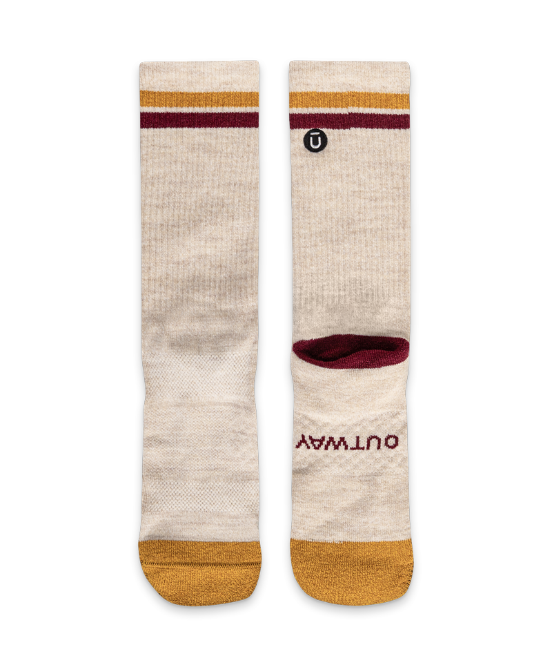 Sand Merino Wool Midweight Crew Socks