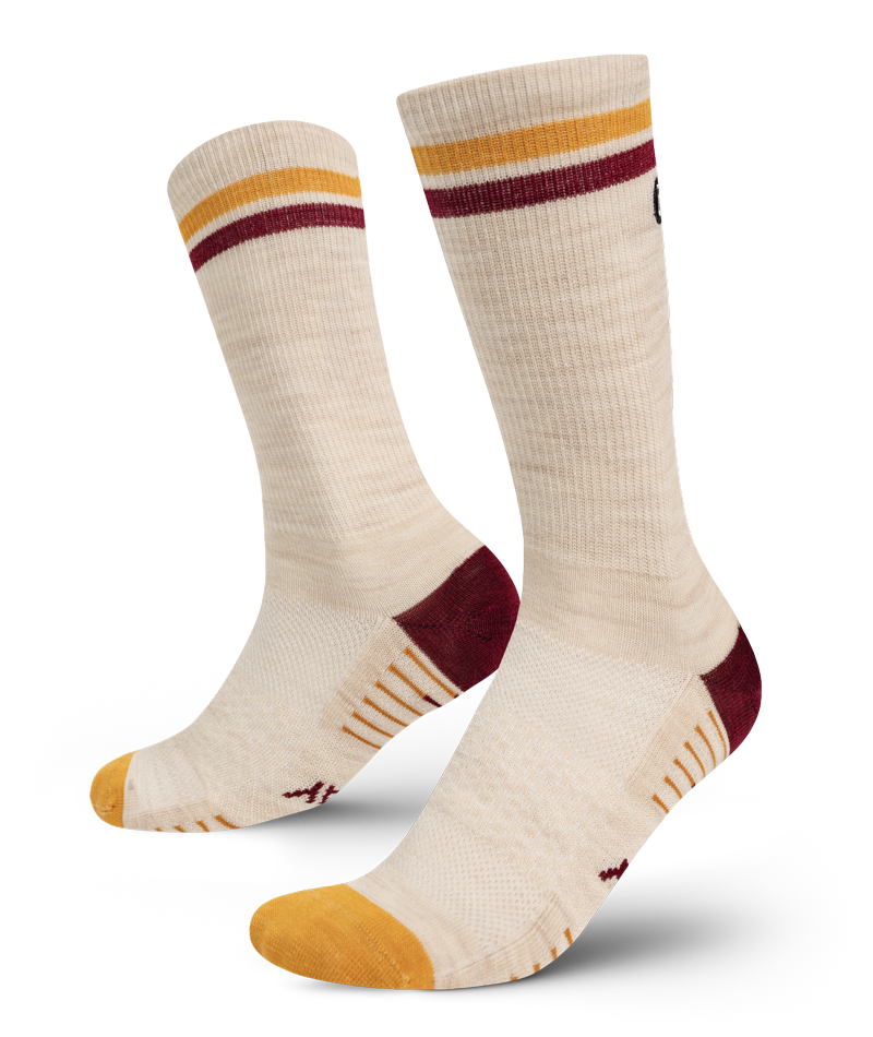 Sand Merino Wool Lite Crew Socks