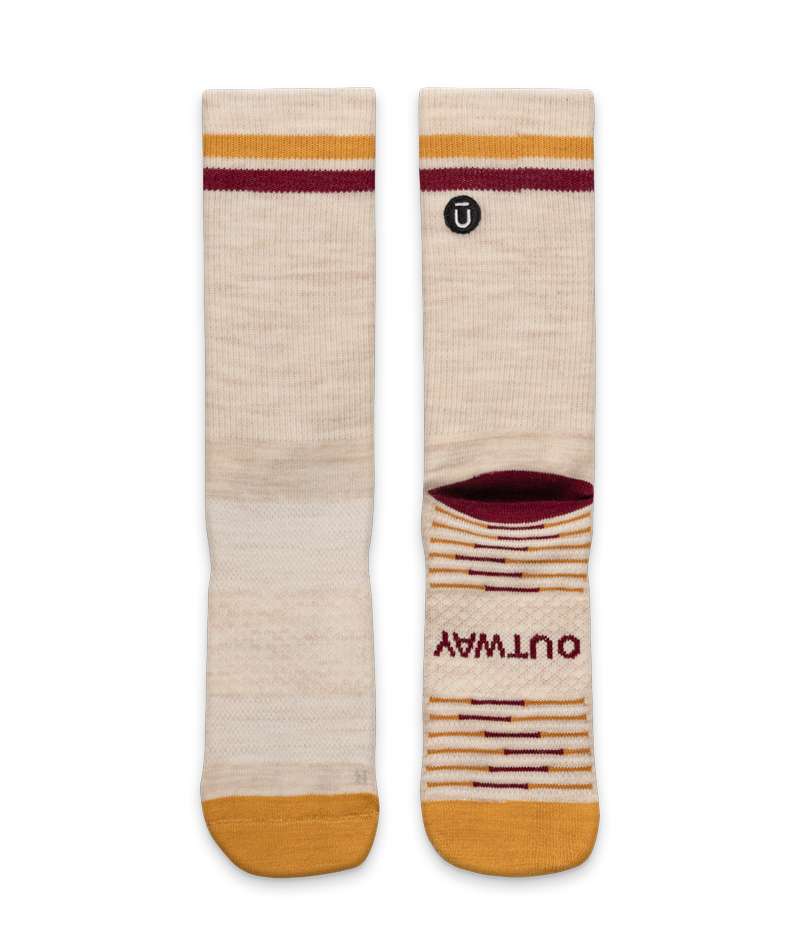 Sand Merino Wool Lite Crew Socks
