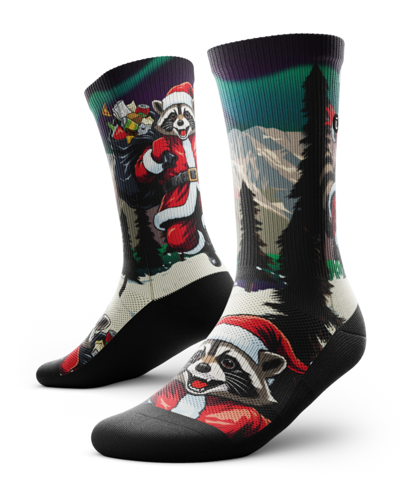 Santa's Little Bandit Athletic Crew Socks