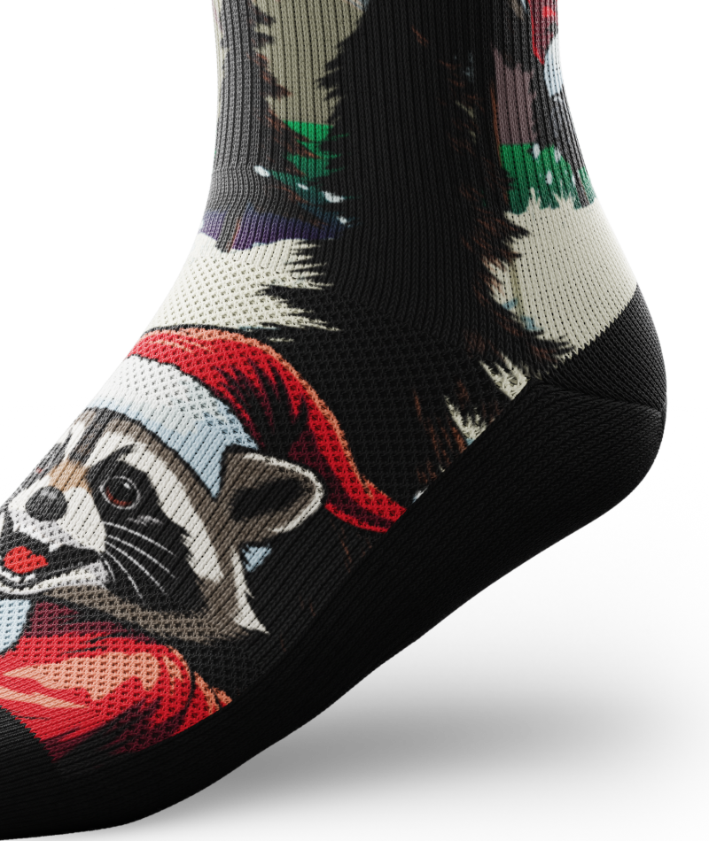 Santa's Little Bandit Athletic Crew Socks