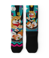 Shiba Roll Athletic Crew Socks