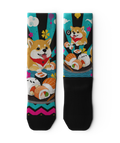 Shiba Roll Athletic Crew Socks