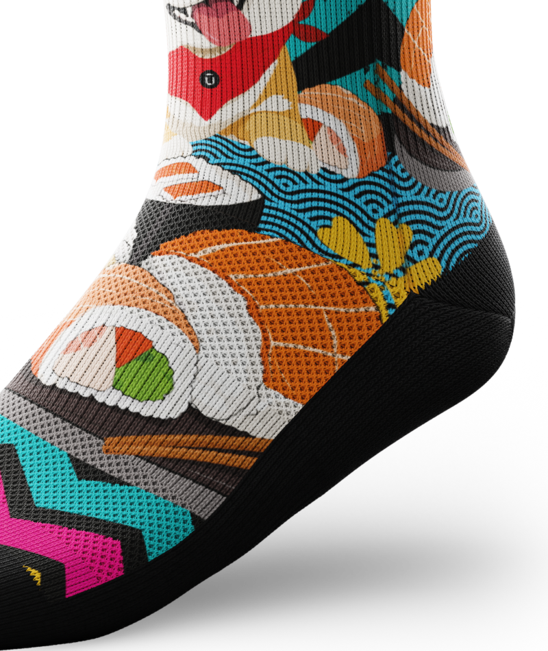 Shiba Roll Athletic Crew Socks