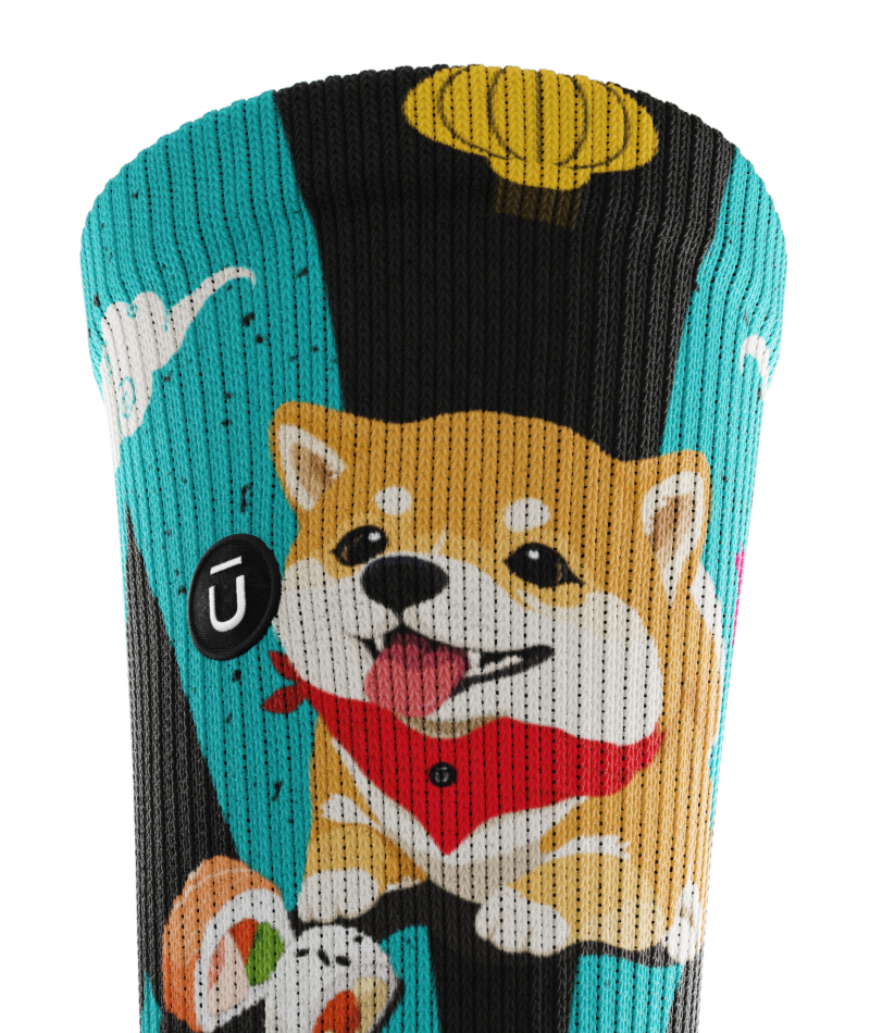 Shiba Roll Athletic Crew Socks