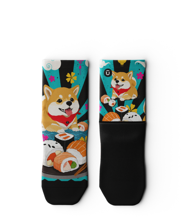 Shiba Roll Quarter Socks