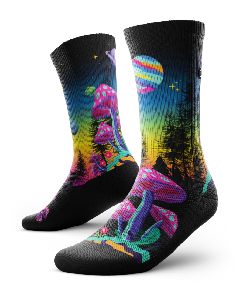 Shiitake Shenanigans Athletic Crew Socks