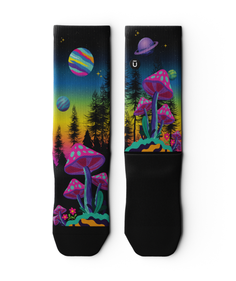 Shiitake Shenanigans Athletic Crew Socks