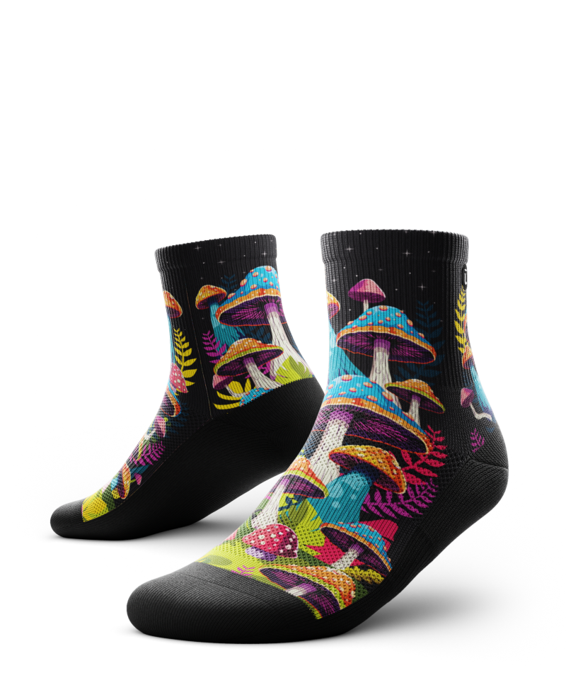 Shroomscape Quarter Socks