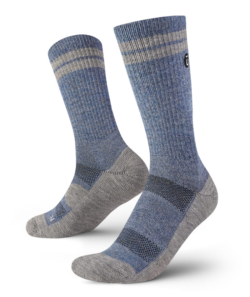 Merino Crew Socks Sky