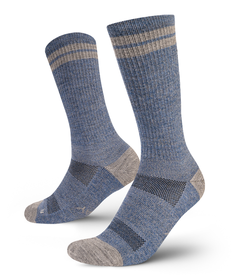 Sky Merino Wool Midweight Crew Socks