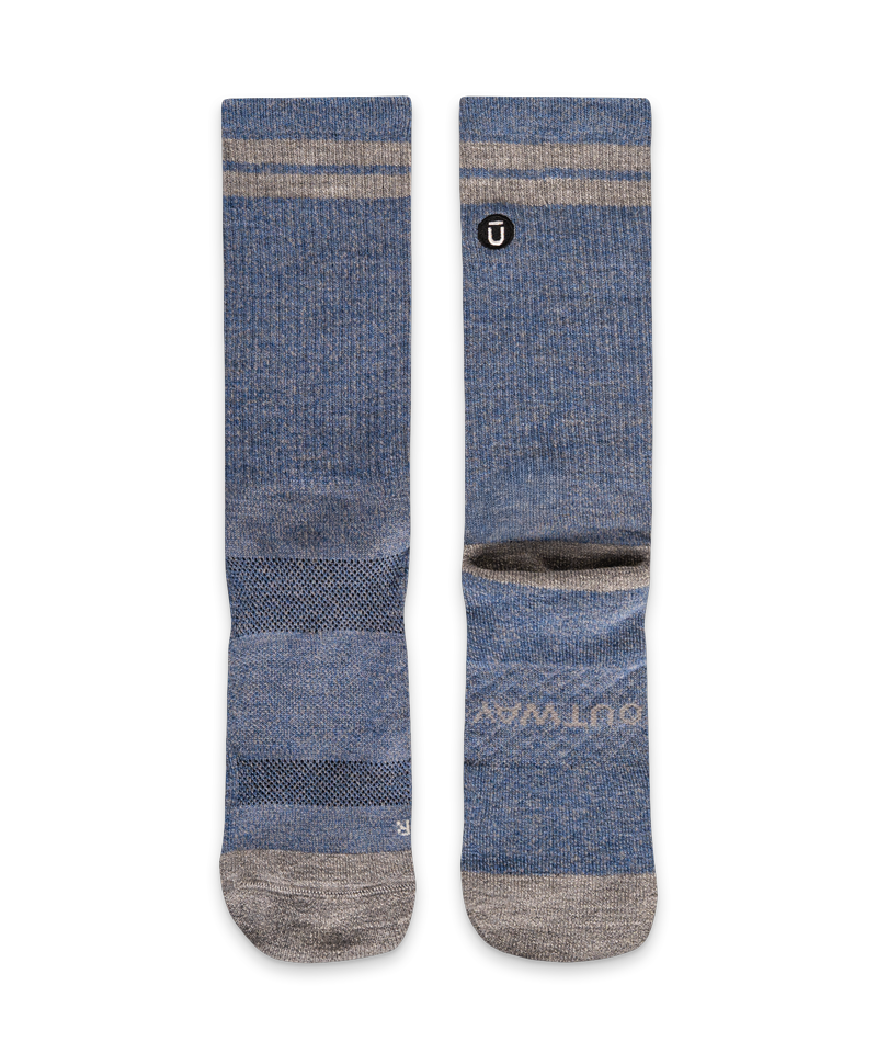 Sky Merino Wool Midweight Crew Socks