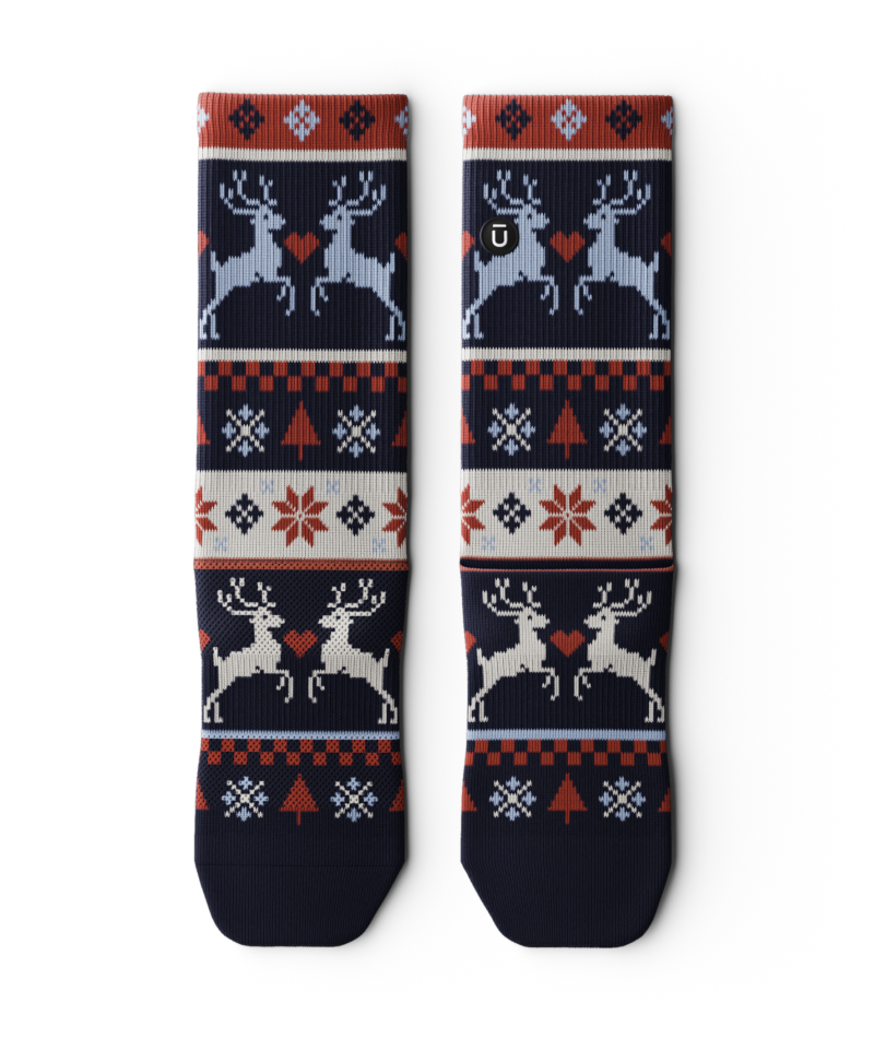 Holiday Sweater Athletic Crew Socks 3-Pack
