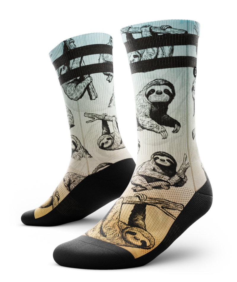 Slothed Athletic Crew Socks