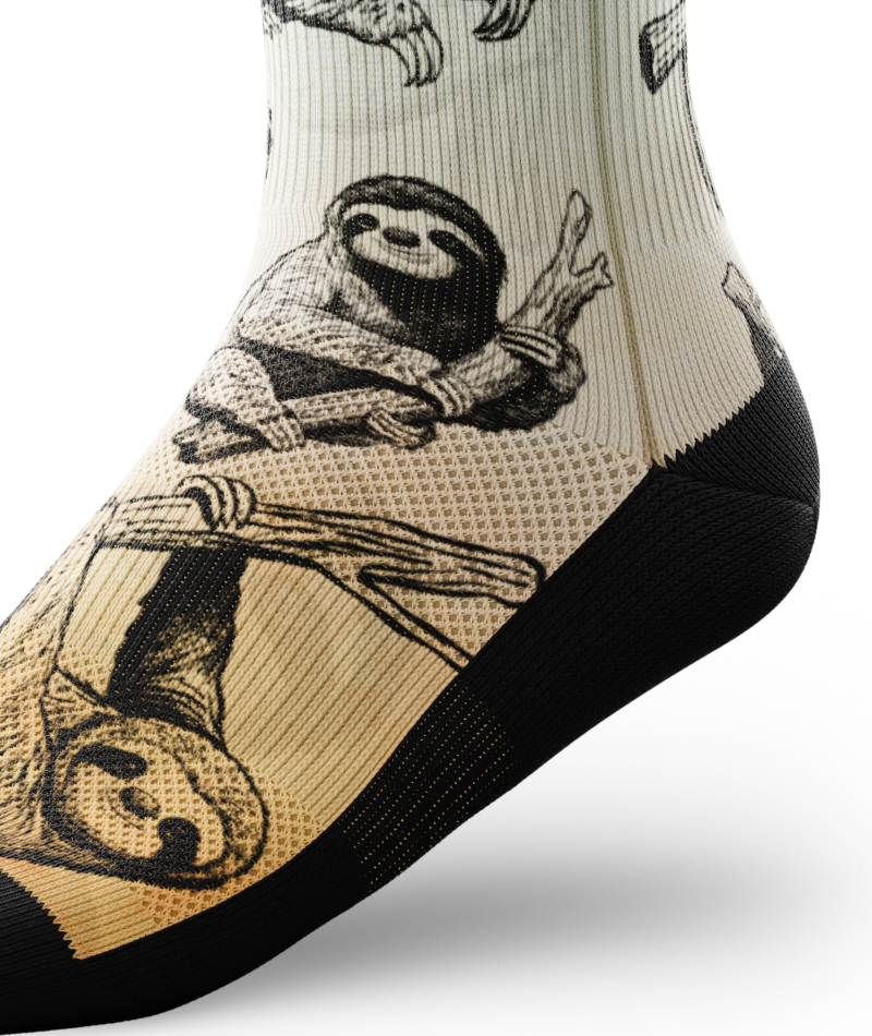 Slothed Athletic Crew Socks
