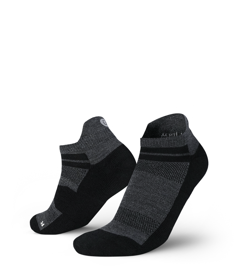 Merino Ankle Socks Smoke