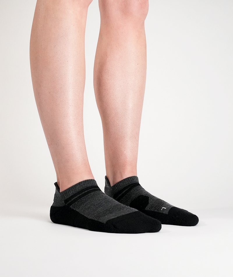 Merino Ankle Socks Smoke