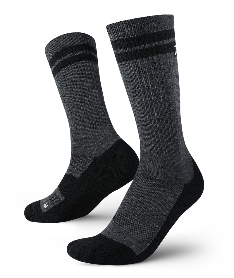 Merino Crew Socks Smoke