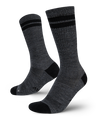 Smoke Merino Wool Midweight Crew Socks