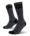 Smoke Merino Wool Midweight Crew Socks