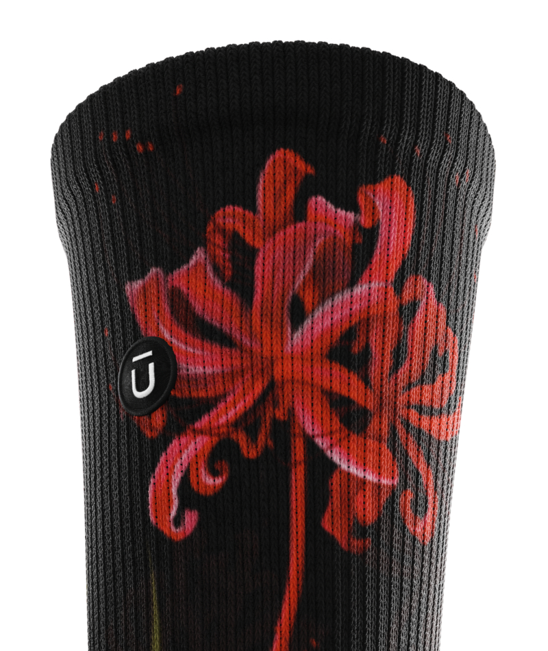 Spider Lily Athletic Crew Socks