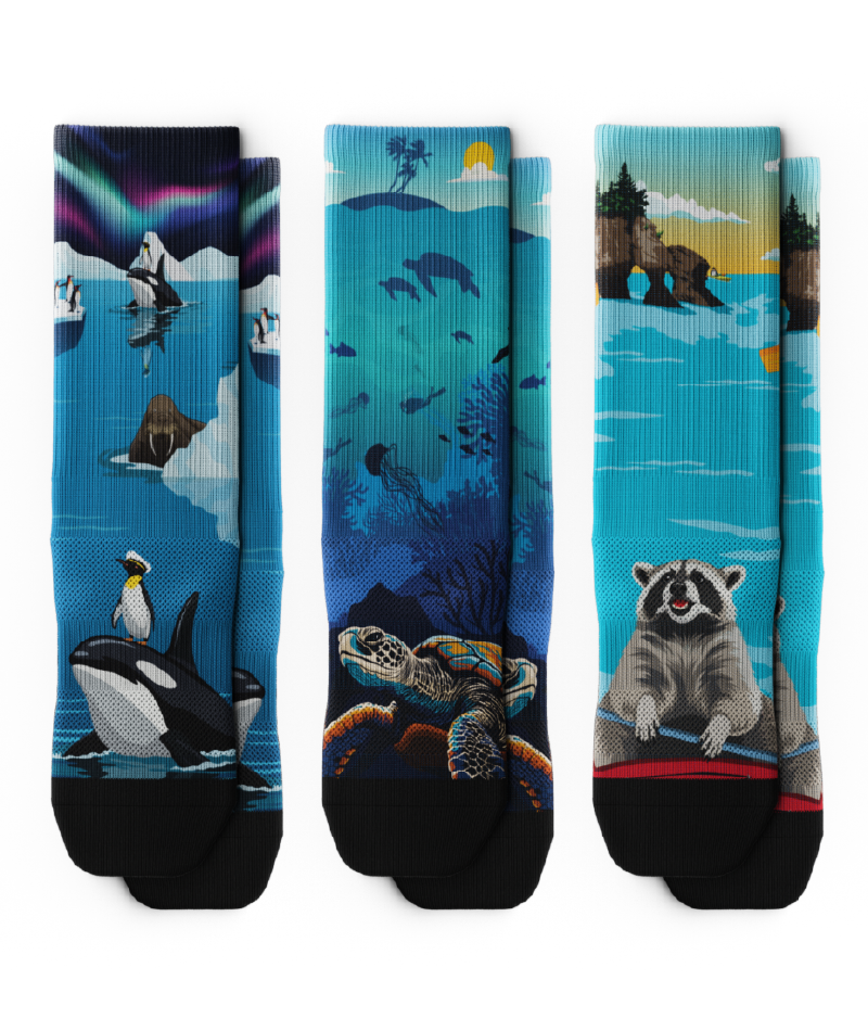 Chaussettes athlétiques Splash Brothers - Paquet de 3